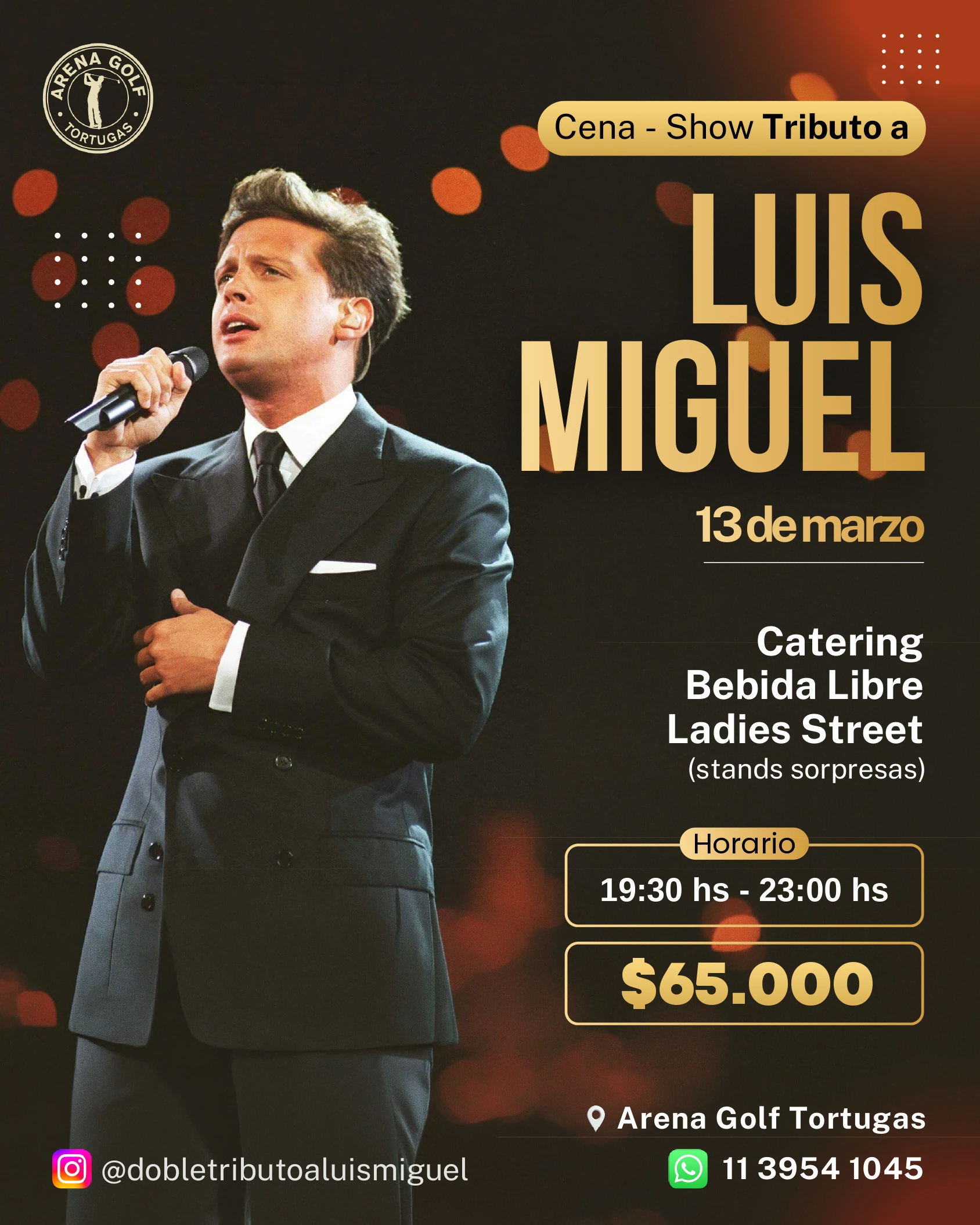 Cena Show – Tributo a Luis Miguel